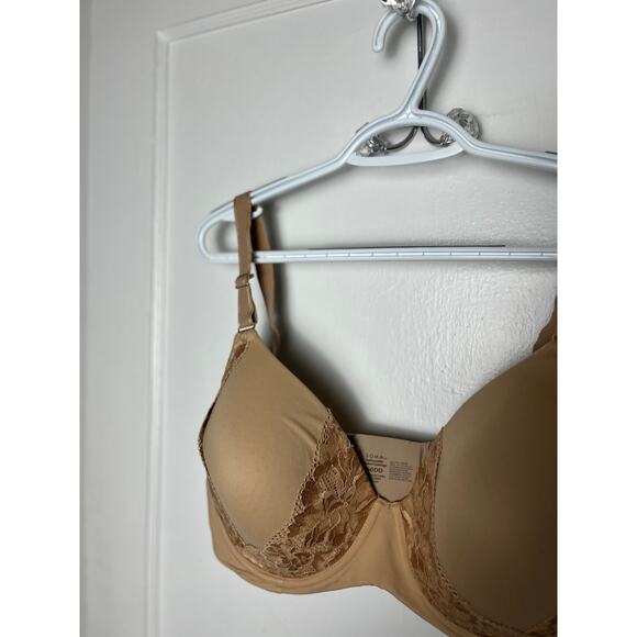 Soma Beige Lace Floral Embraceable Perfect Full Coverage Supportive Bra 40 DD - Picture 3 of 6